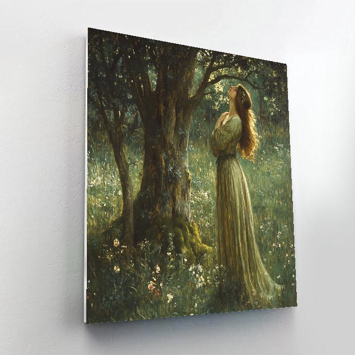 John William Waterhouse Inspired Enchanted Forest DIY paint by numbers