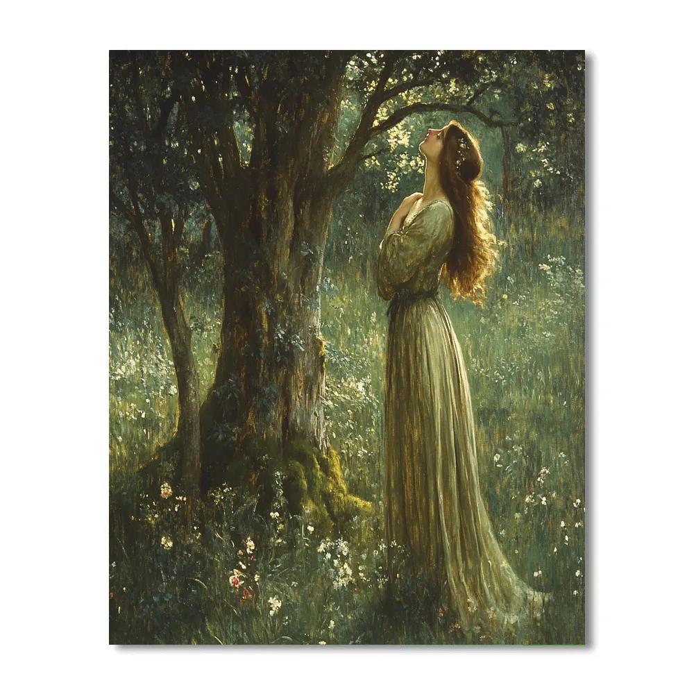John William Waterhouse Inspired Enchanted Forest DIY paint by numbers