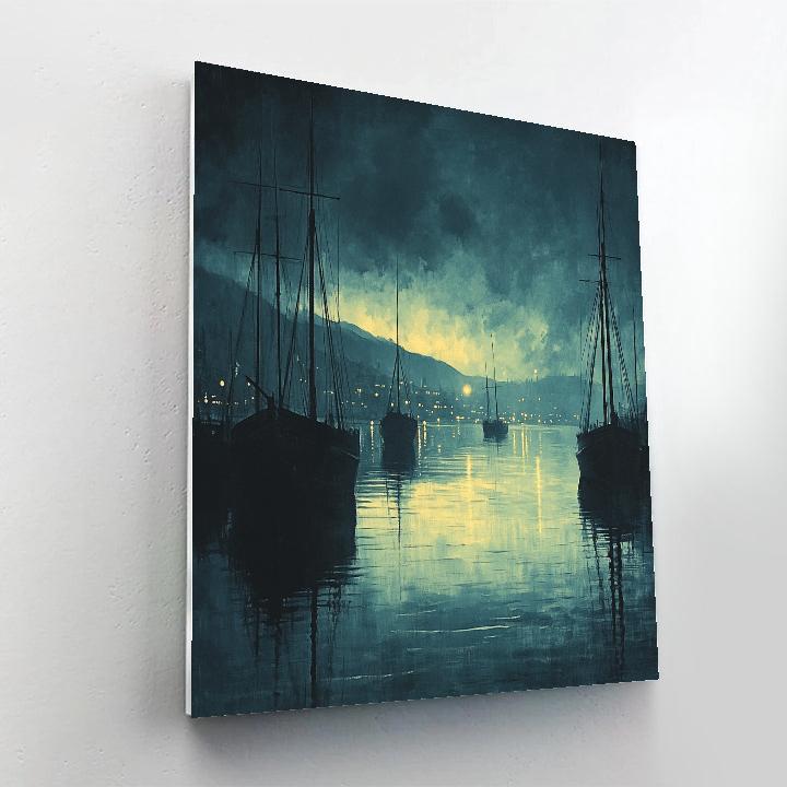 James McNeill Whistler Inspired Evening Harbor Paint by numbers kits