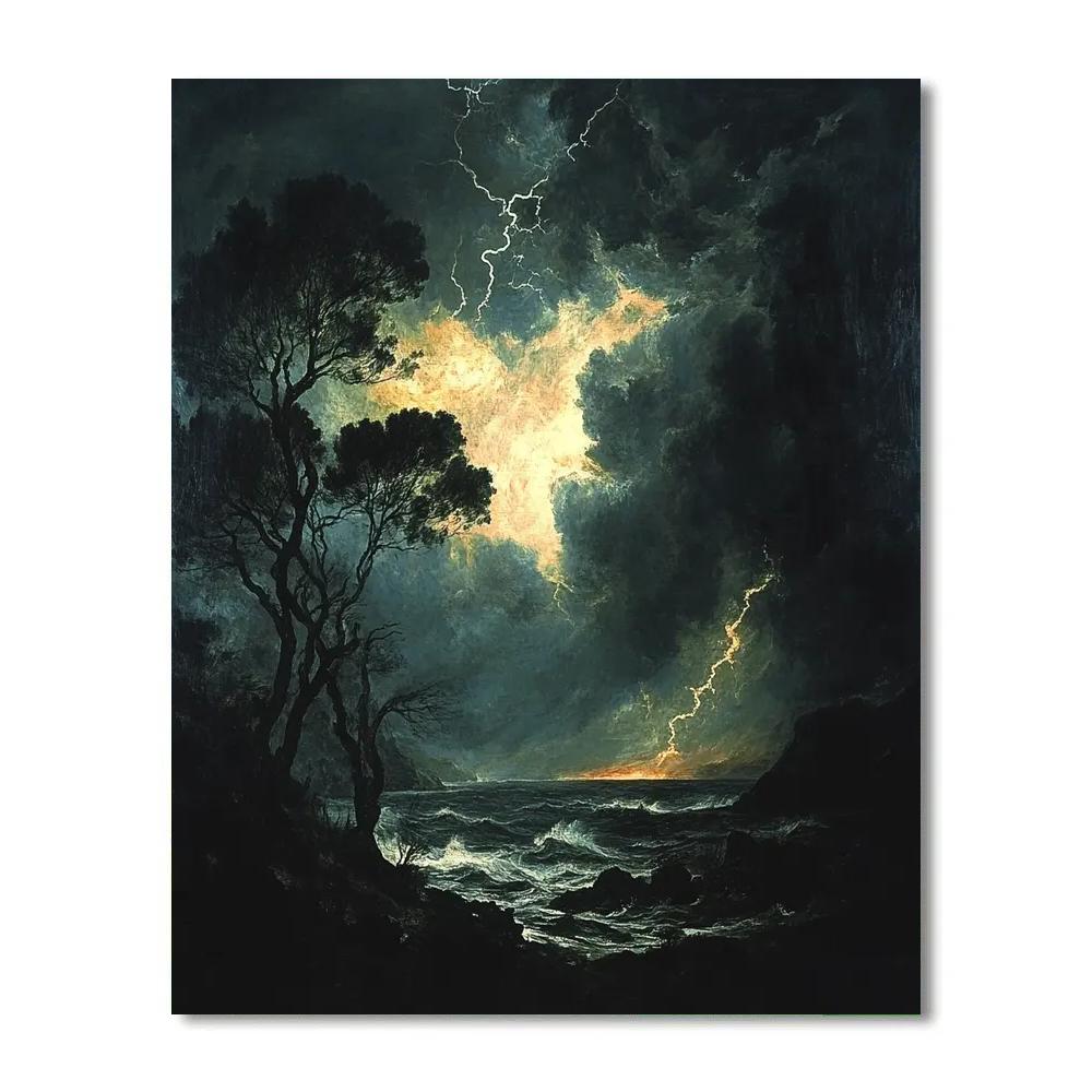 Francisco Goya Inspired Dramatic Storm Painting by numbers kit