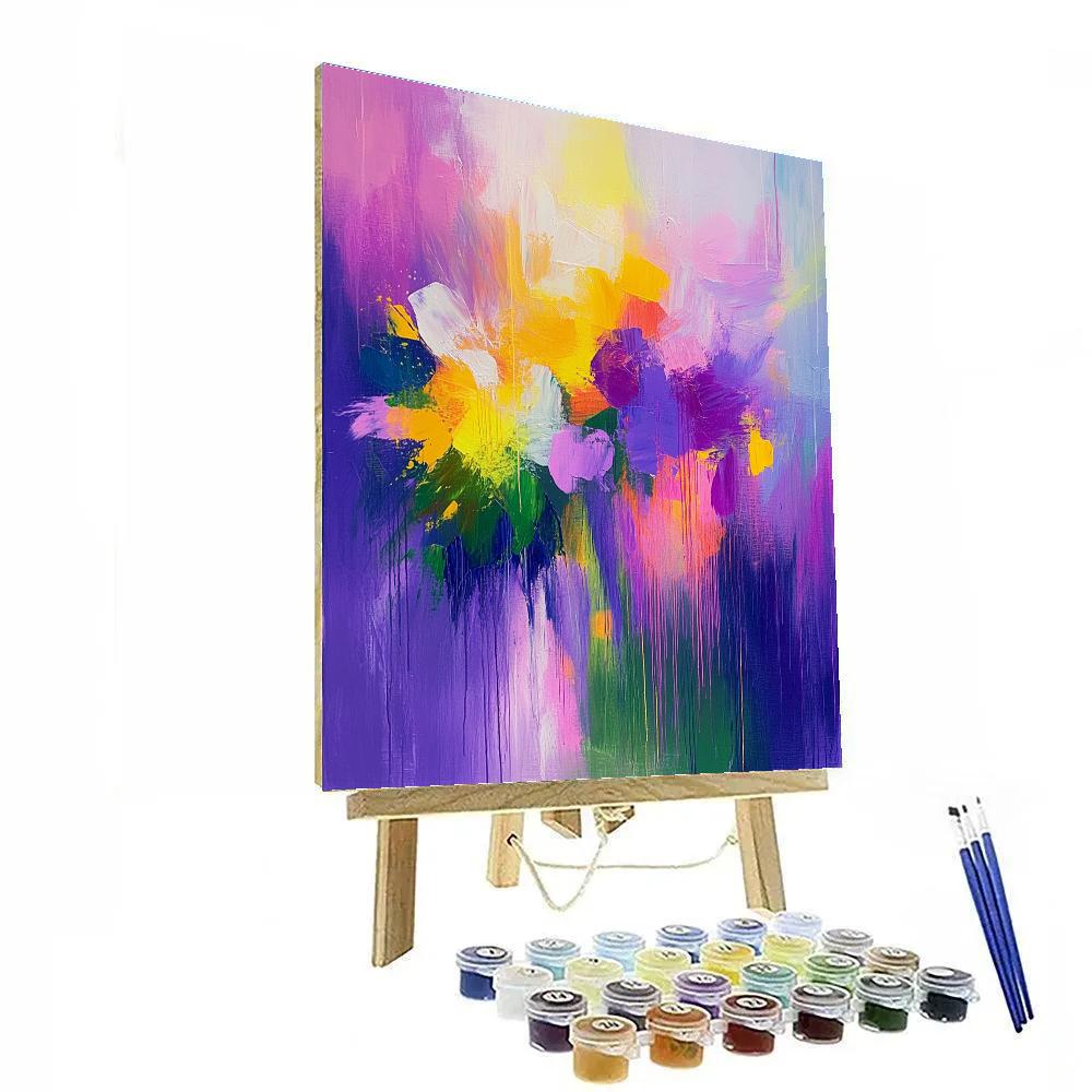 Joan Mitchell Inspired Wildflower Abstract paint by number