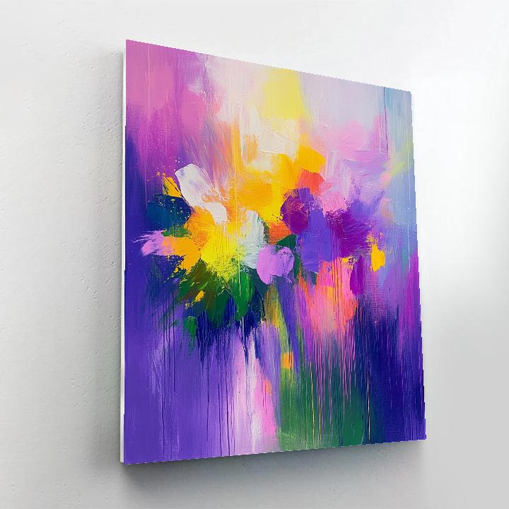 Joan Mitchell Inspired Wildflower Abstract paint by number