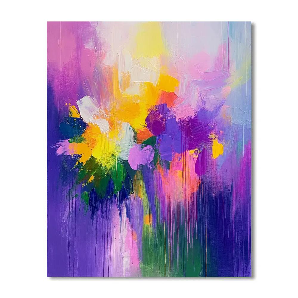 Joan Mitchell Inspired Wildflower Abstract paint by number