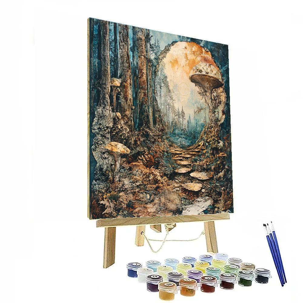 Max Ernst Inspired Dreamlike Forest Numbered painting kits