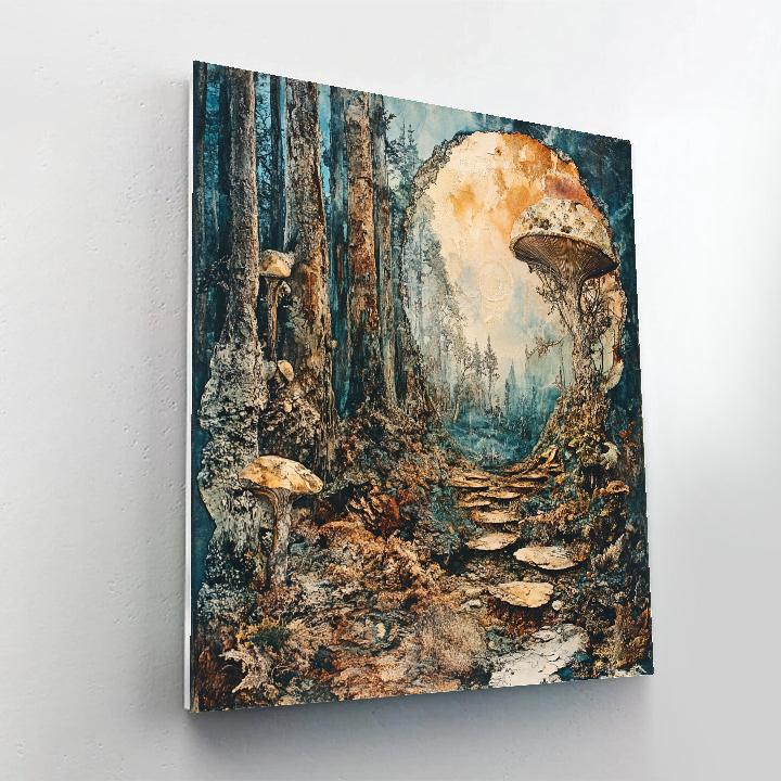 Max Ernst Inspired Dreamlike Forest Numbered painting kits