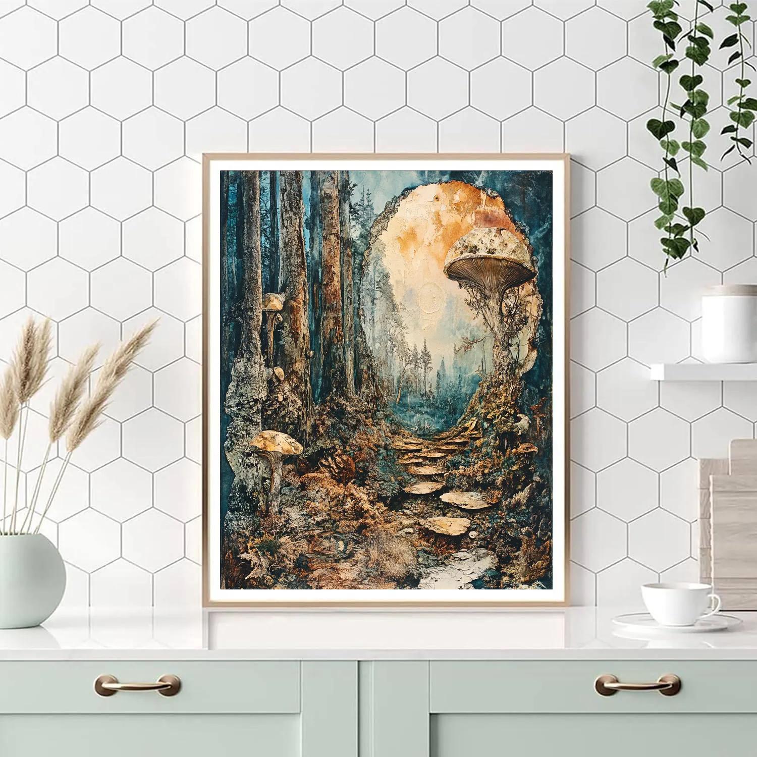Max Ernst Inspired Dreamlike Forest Numbered painting kits