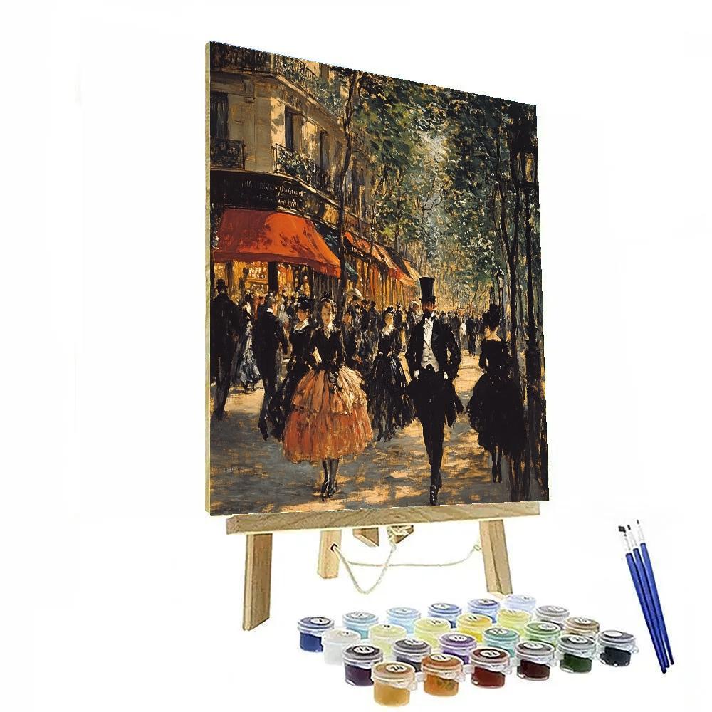 Édouard Manet Inspired Parisian Street painting number kit