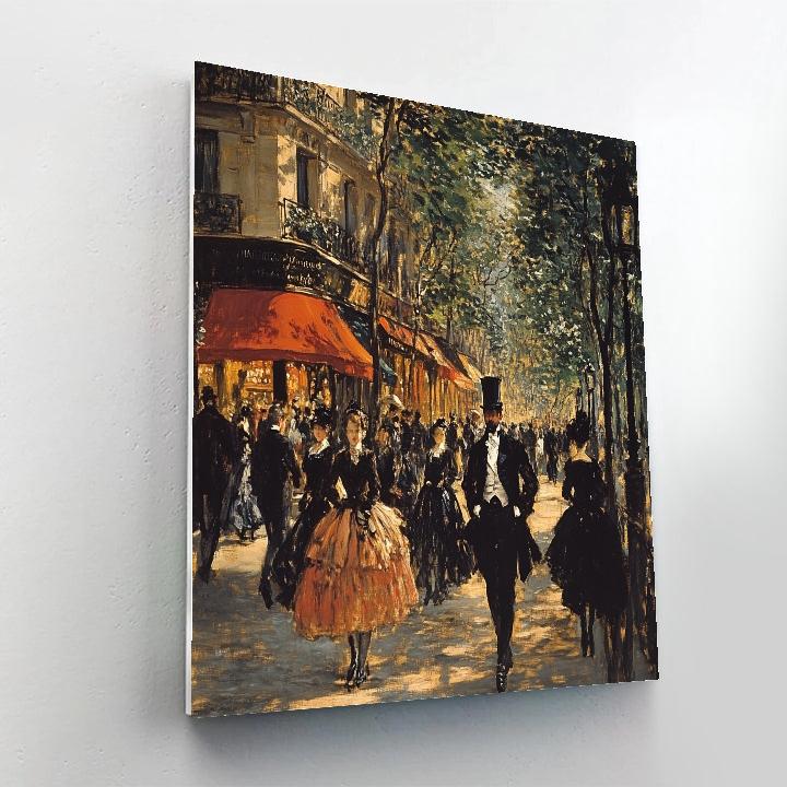 Édouard Manet Inspired Parisian Street painting number kit