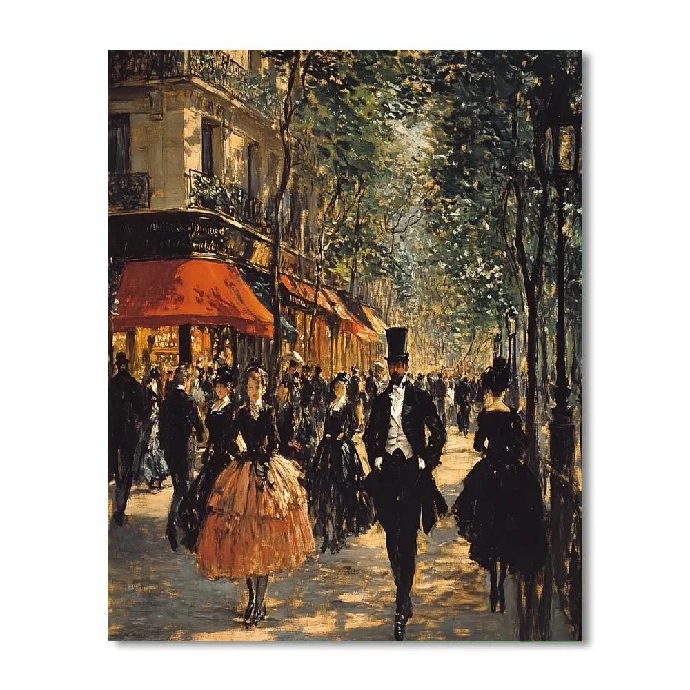 Édouard Manet Inspired Parisian Street painting number kit