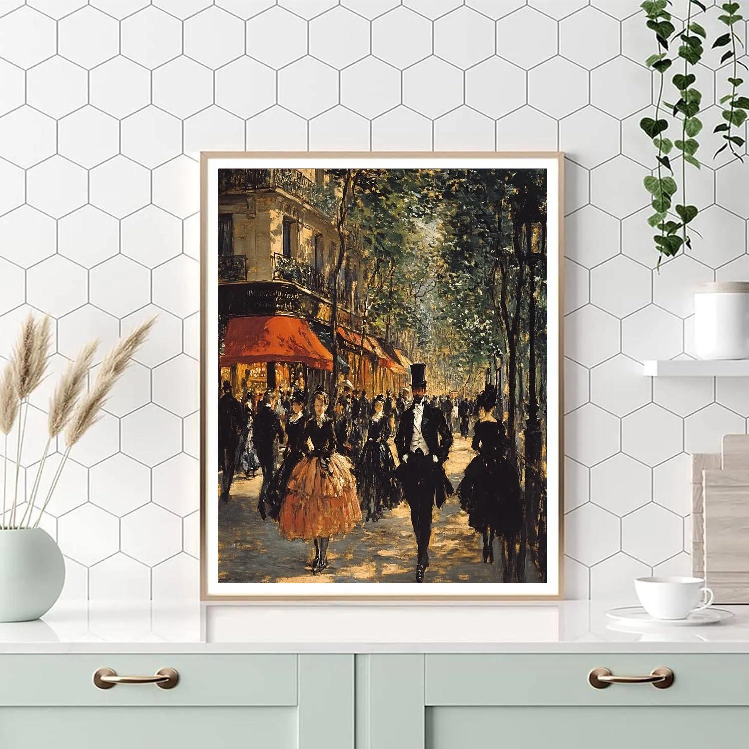 Édouard Manet Inspired Parisian Street painting number kit