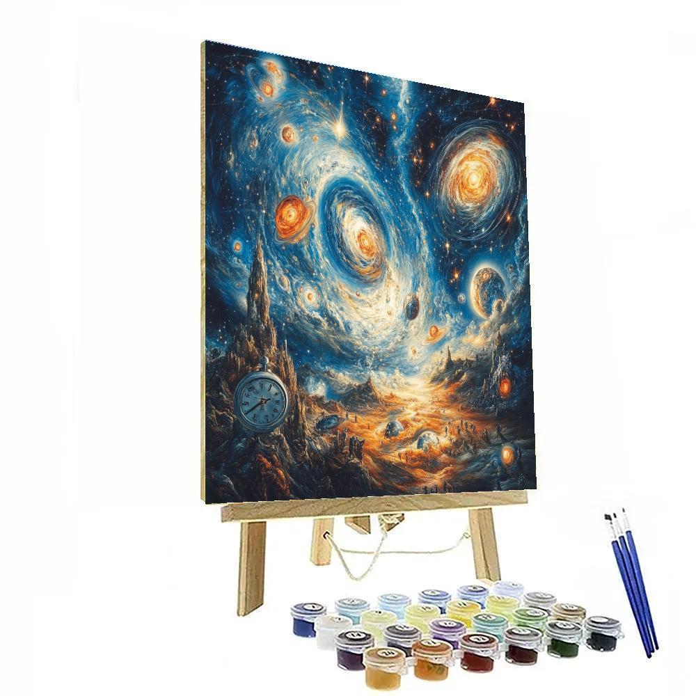 Salvador Dali Inspired Cosmic Metamorphosis paint by numbers