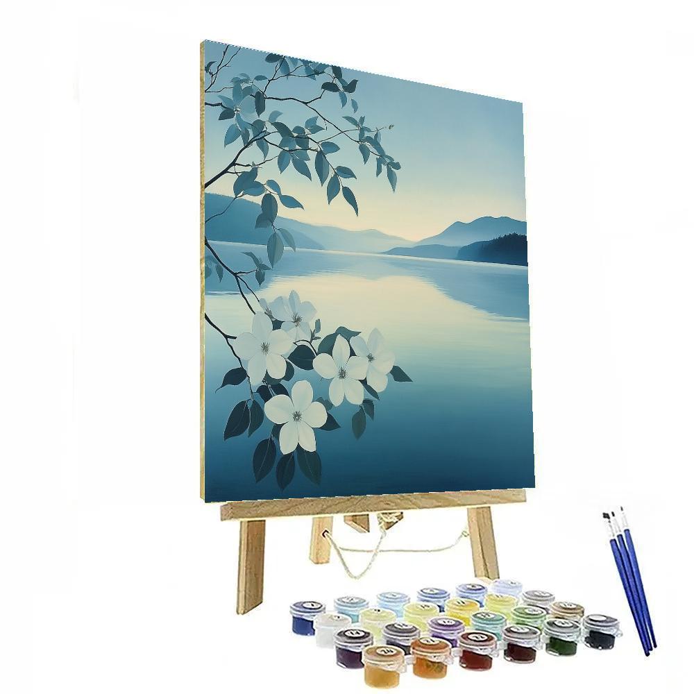 Georgia OKeeffe Inspired Lake Reflections Numbered painting kits