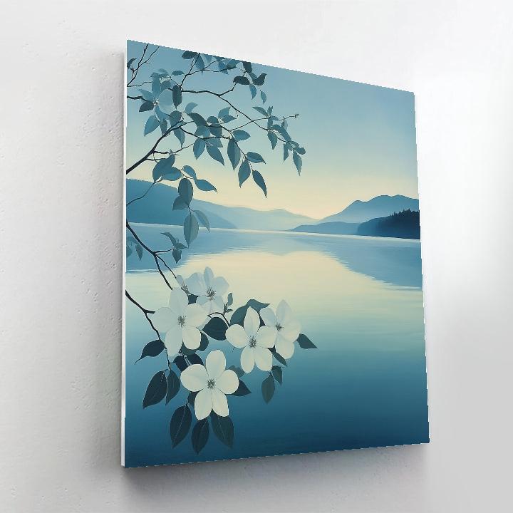 Georgia OKeeffe Inspired Lake Reflections Numbered painting kits