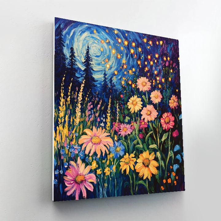 Van Gogh Inspired Twilight Garden Paint by numbers kits