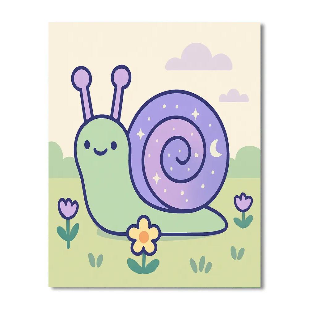Astro Garden Snail Numbered painting kits