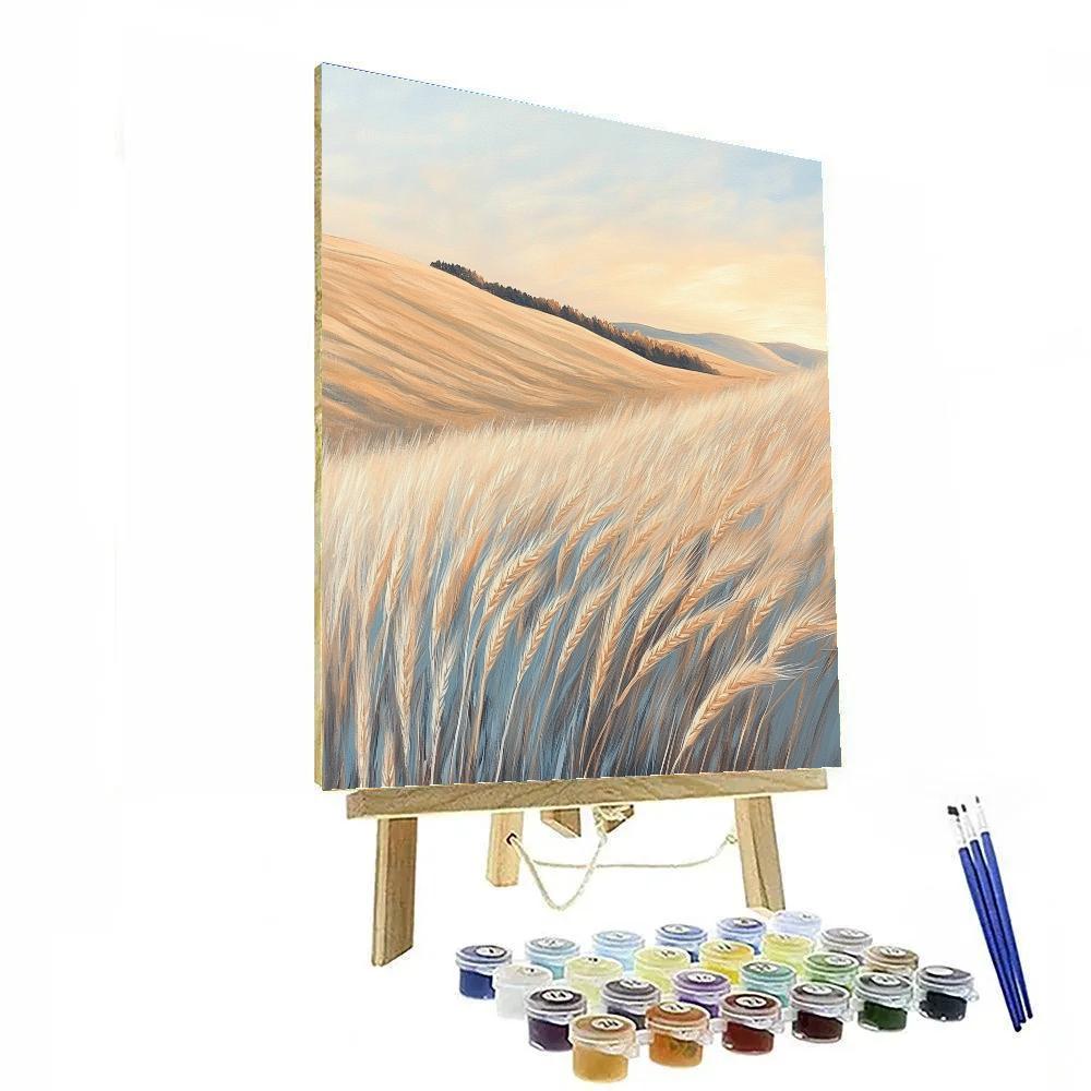 Edgar Degas Inspired Morning Breeze Over Wheat DIY paint by numbers