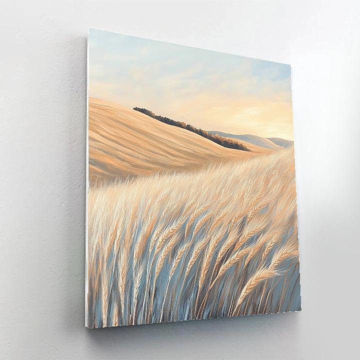 Edgar Degas Inspired Morning Breeze Over Wheat DIY paint by numbers