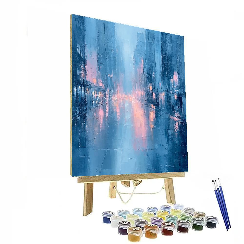 Edgar Degas Inspired Urban Rain Rhythm DIY paint by numbers
