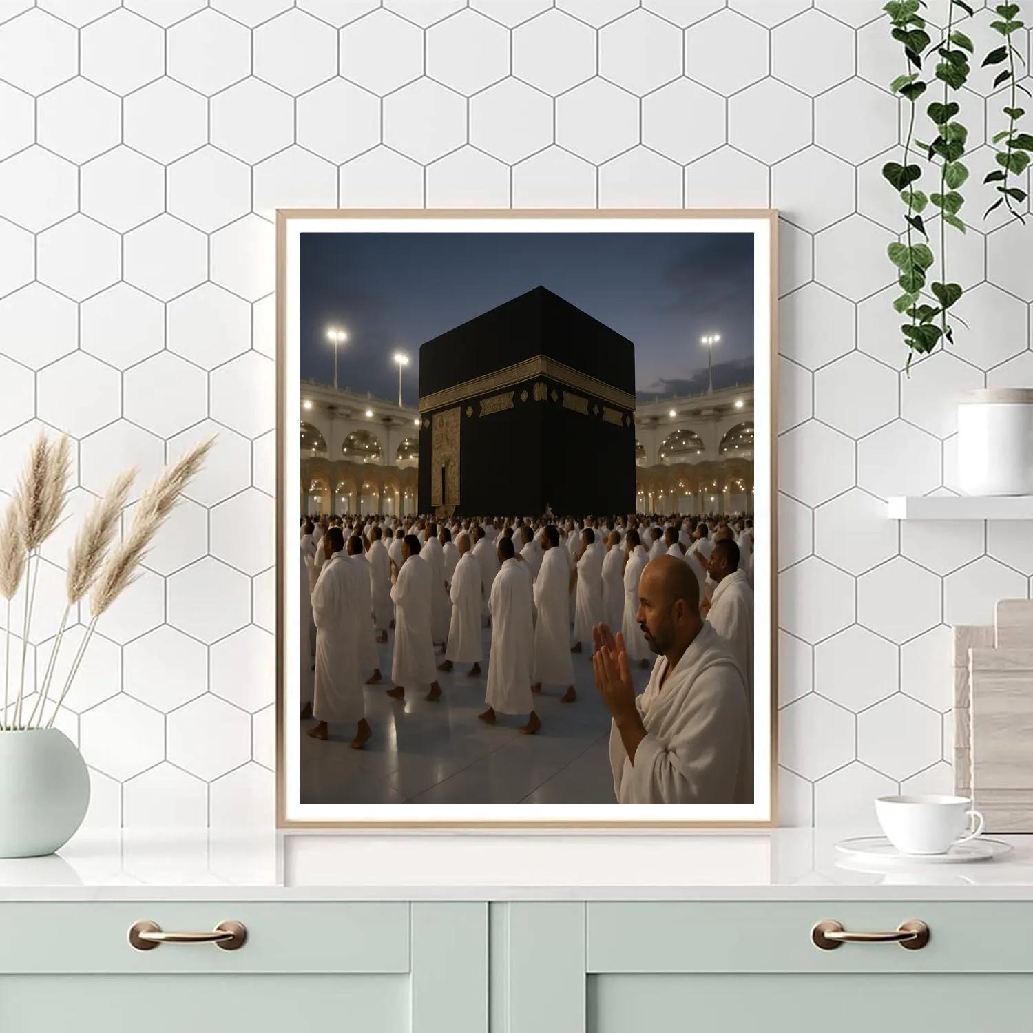 Hajj Pilgrims Tawaf At Dusk Paint by numbers art