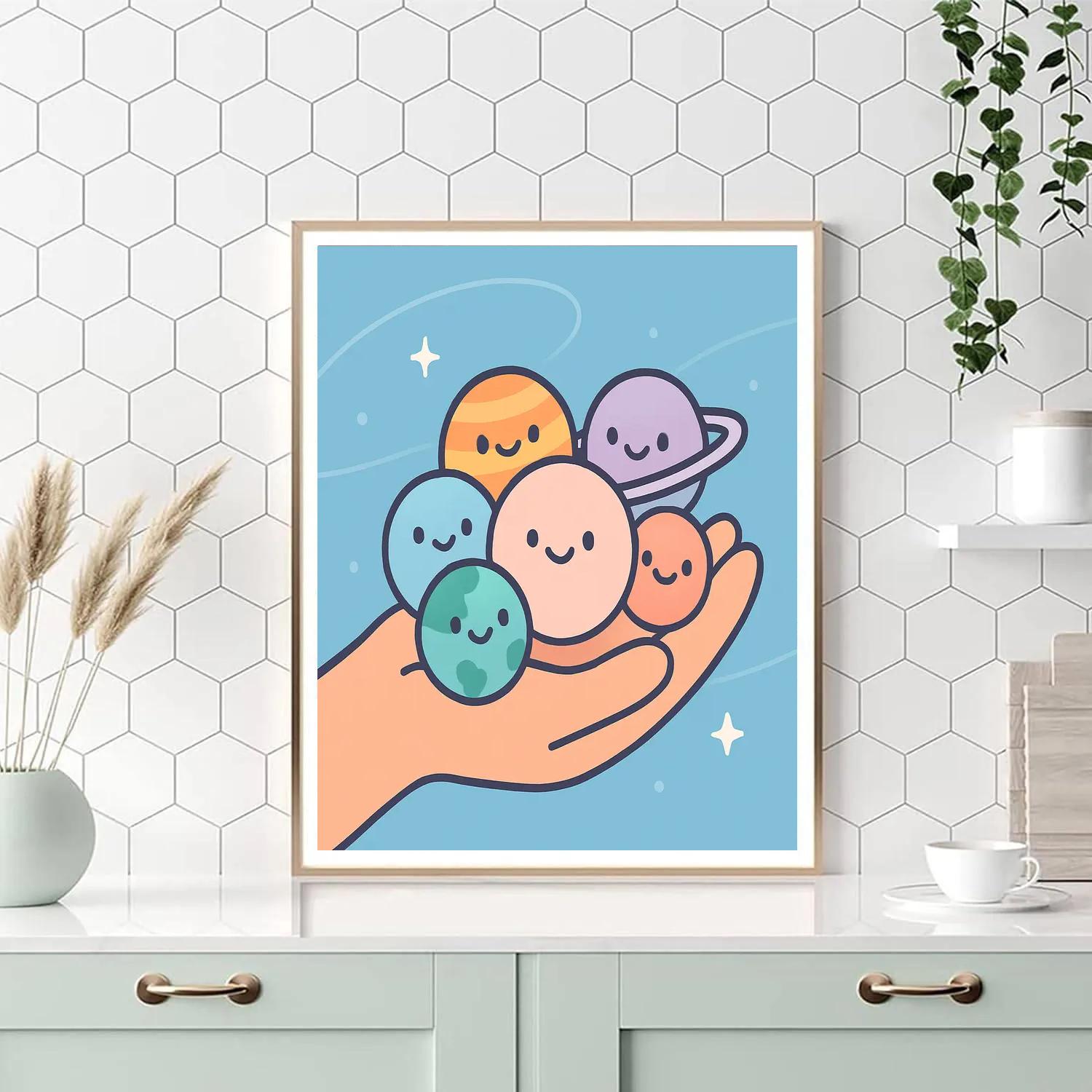 Pocket Planet Pals painting number kit