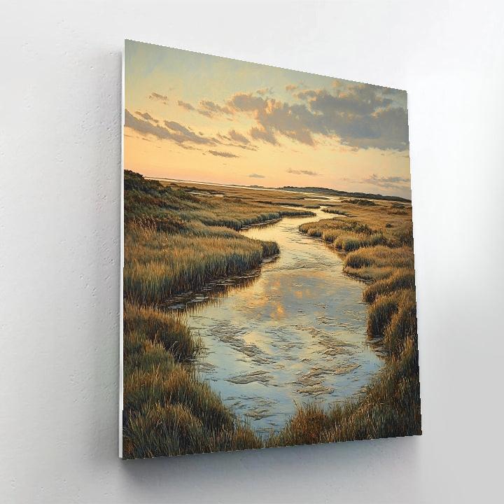 Leonardo Da Vinci Inspired River Delta Study Numbered painting kits