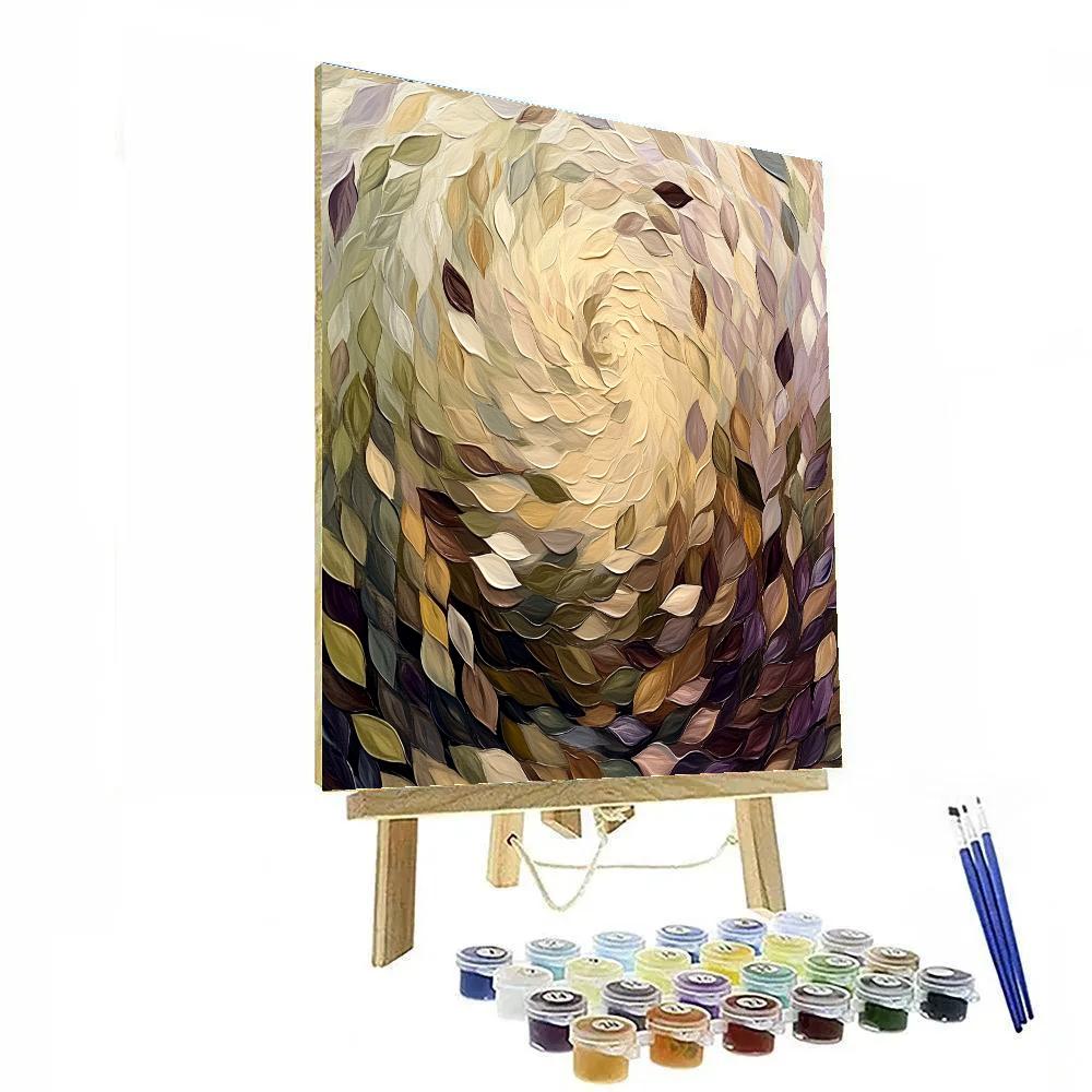 Edgar Degas Inspired Symphony Of Fallen Leaves paint by number