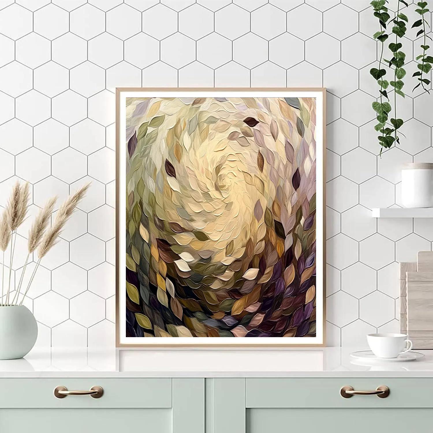 Edgar Degas Inspired Symphony Of Fallen Leaves paint by number