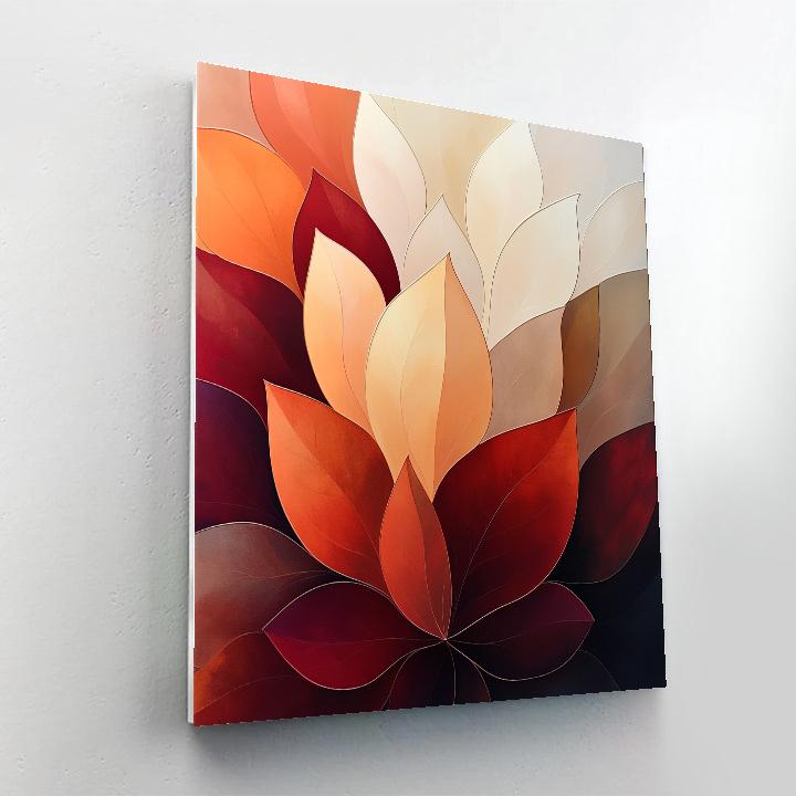Georgia OKeeffe Inspired Desert Flowers DIY paint by numbers