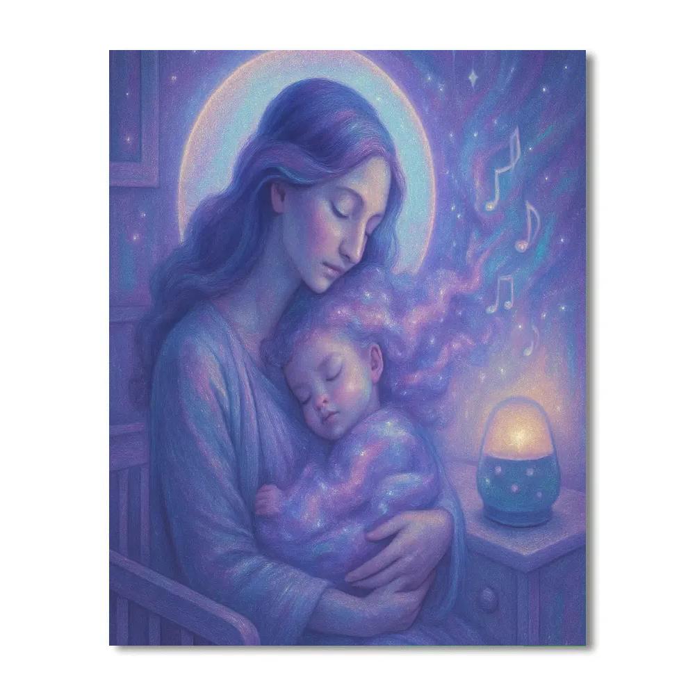 Nebula Lullaby Embrace paint by color