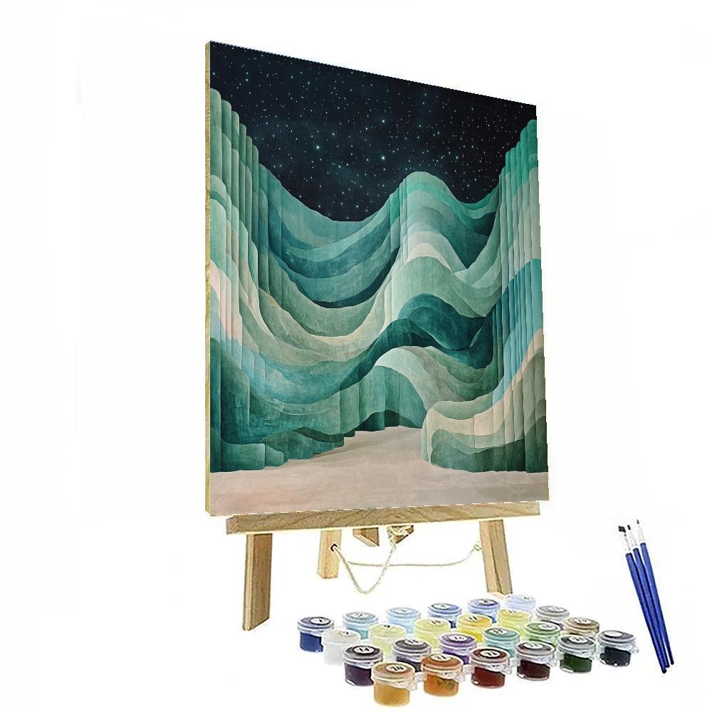 Michelangelo Inspired Aurora Strata Numbered painting kits