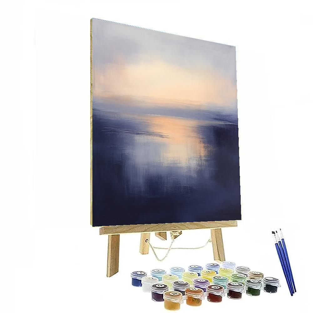 Edgar Degas Inspired Evening Harbor Fog DIY paint by numbers