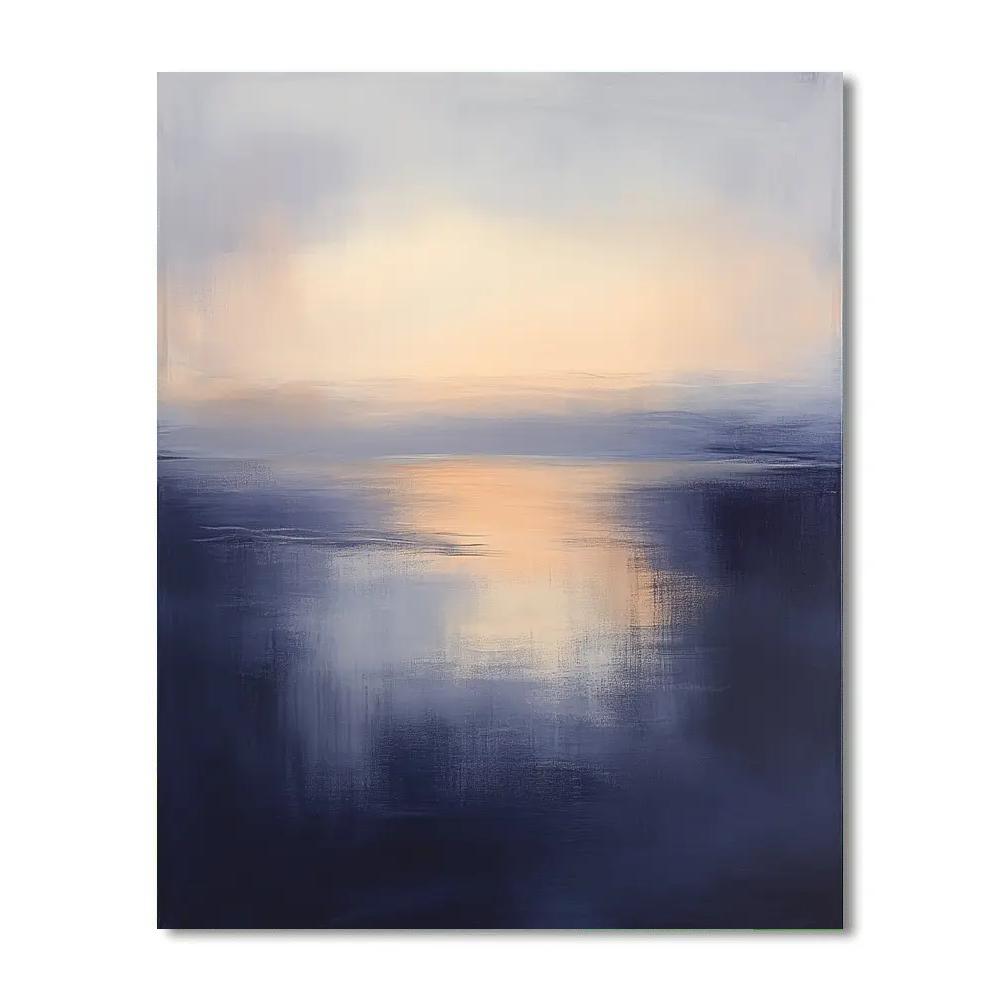 Edgar Degas Inspired Evening Harbor Fog DIY paint by numbers