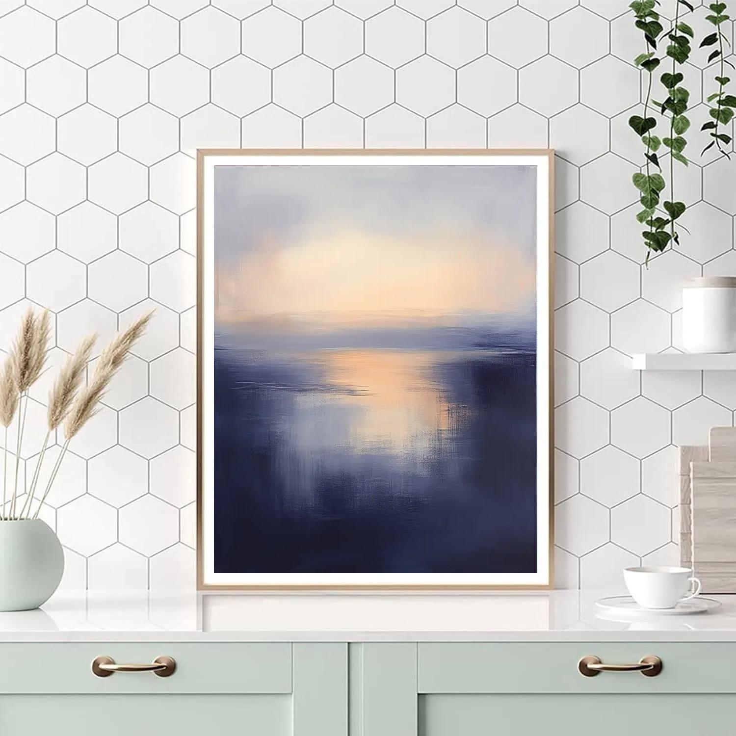 Edgar Degas Inspired Evening Harbor Fog DIY paint by numbers