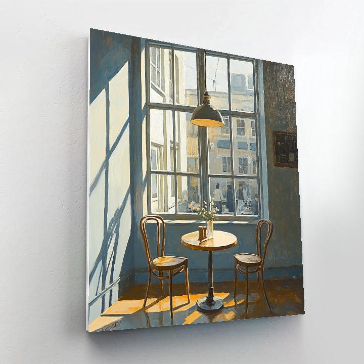 Edward Hopper Inspired Empty Cafe At Dawn Paint by numbers art