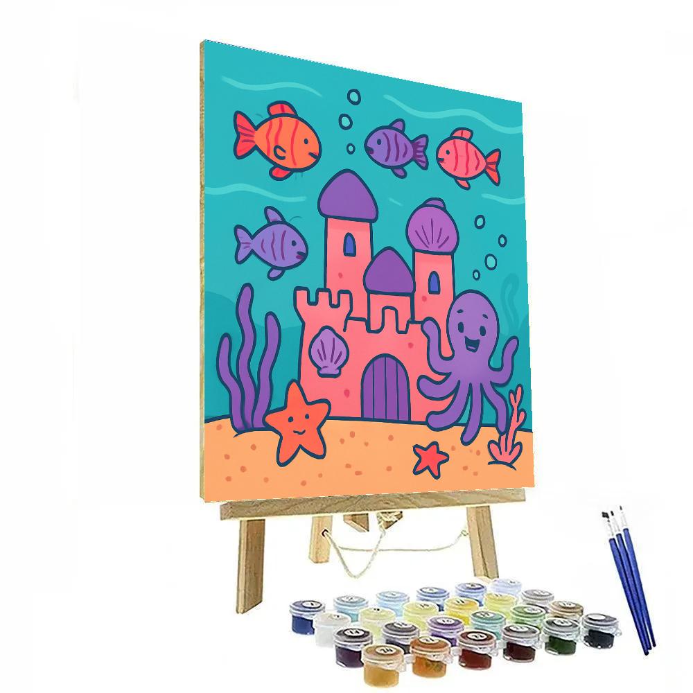Magical Underwater Castle Paint by numbers kits