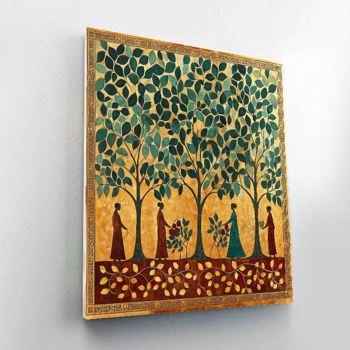 Gustave Klimt Inspired Golden Orchard Paint by numbers art