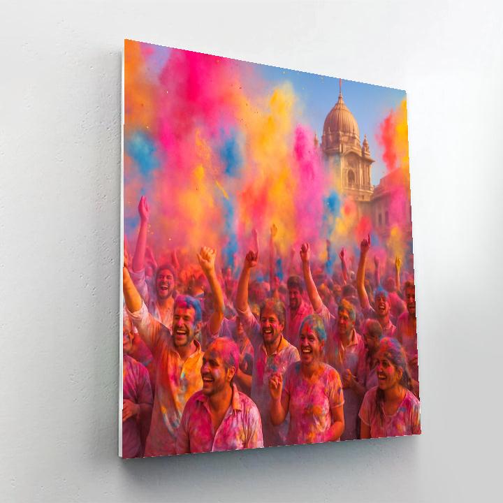 Festival Of Colors Holi Paint by numbers art