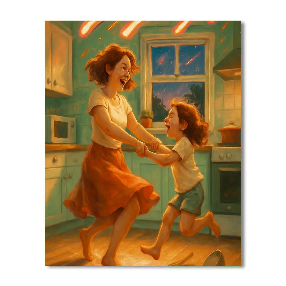 Galactic Kitchen Dance Painting by numbers kit