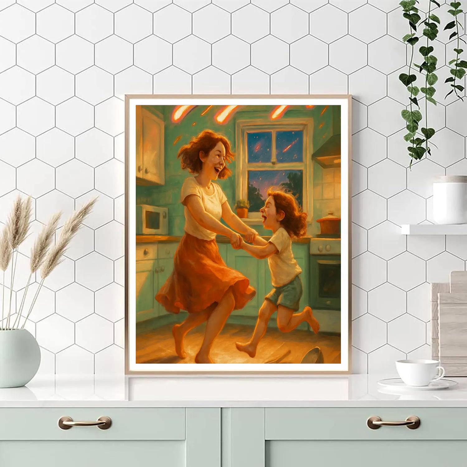 Galactic Kitchen Dance Painting by numbers kit