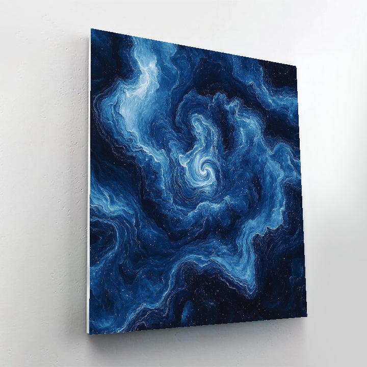 Michelangelo Inspired Sapphire Nebula painting number kit