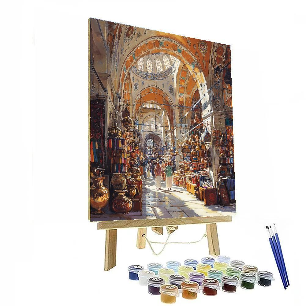 Grand Bazaar Bazaar Istanbul Turkey Market Alleys paint by number