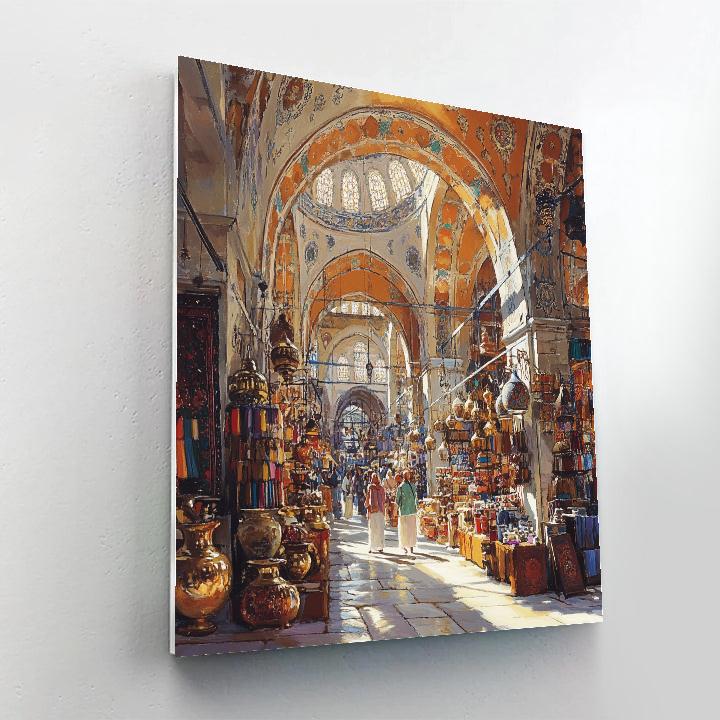 Grand Bazaar Bazaar Istanbul Turkey Market Alleys paint by number