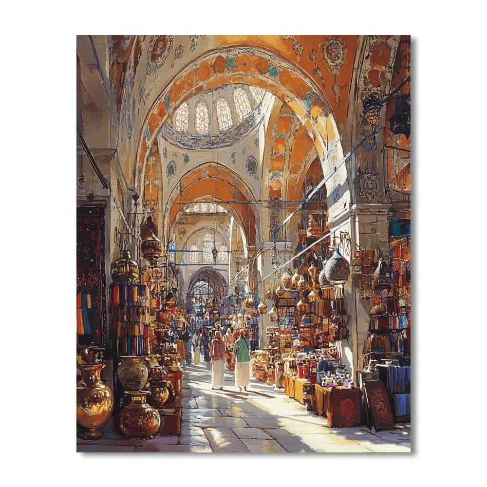 Grand Bazaar Bazaar Istanbul Turkey Market Alleys paint by number
