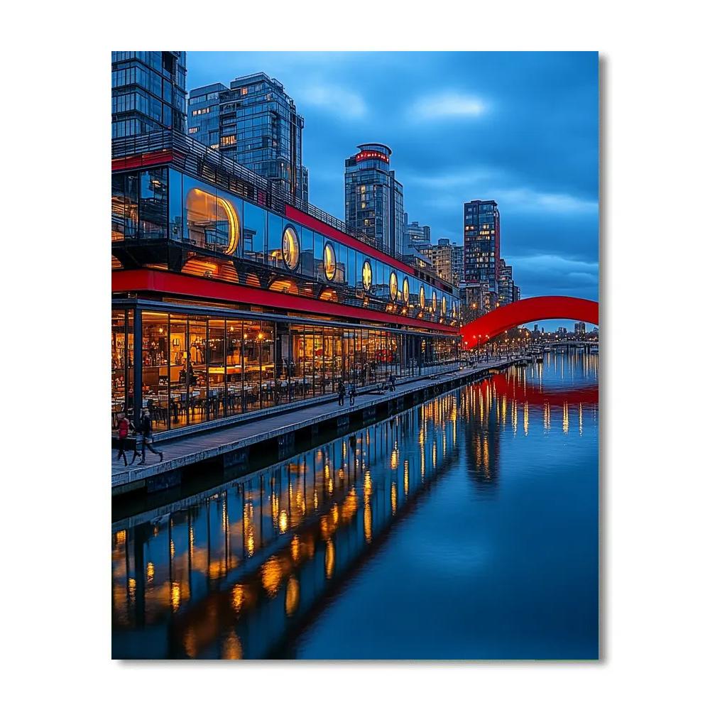 Puerto Madero Waterfront Modern Docks Buenos Aires Argentina painting number kit
