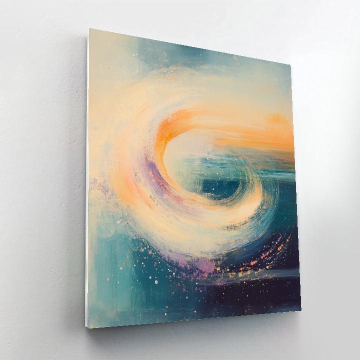 Edgar Degas Inspired Celestial Tea Leaves paint by color