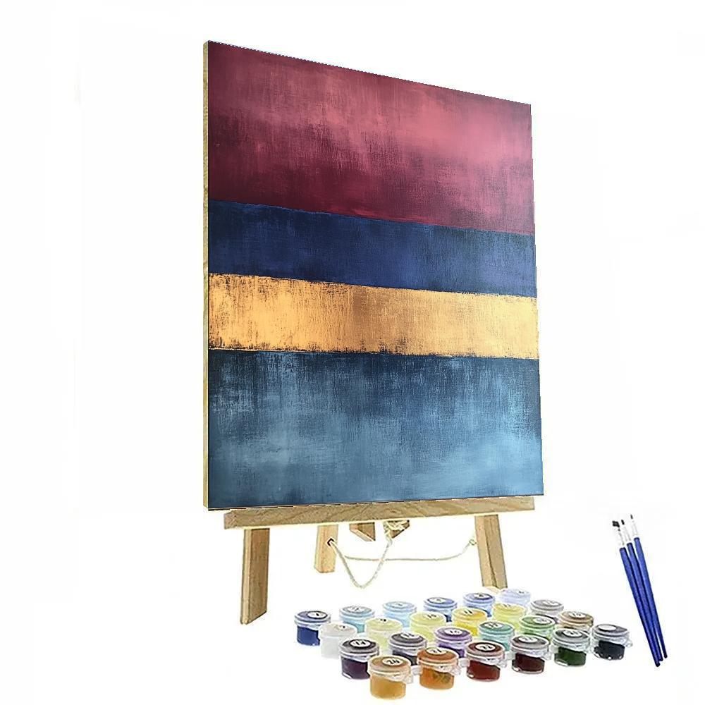 Rothko Inspired Meditative Color Field Paint by numbers kits