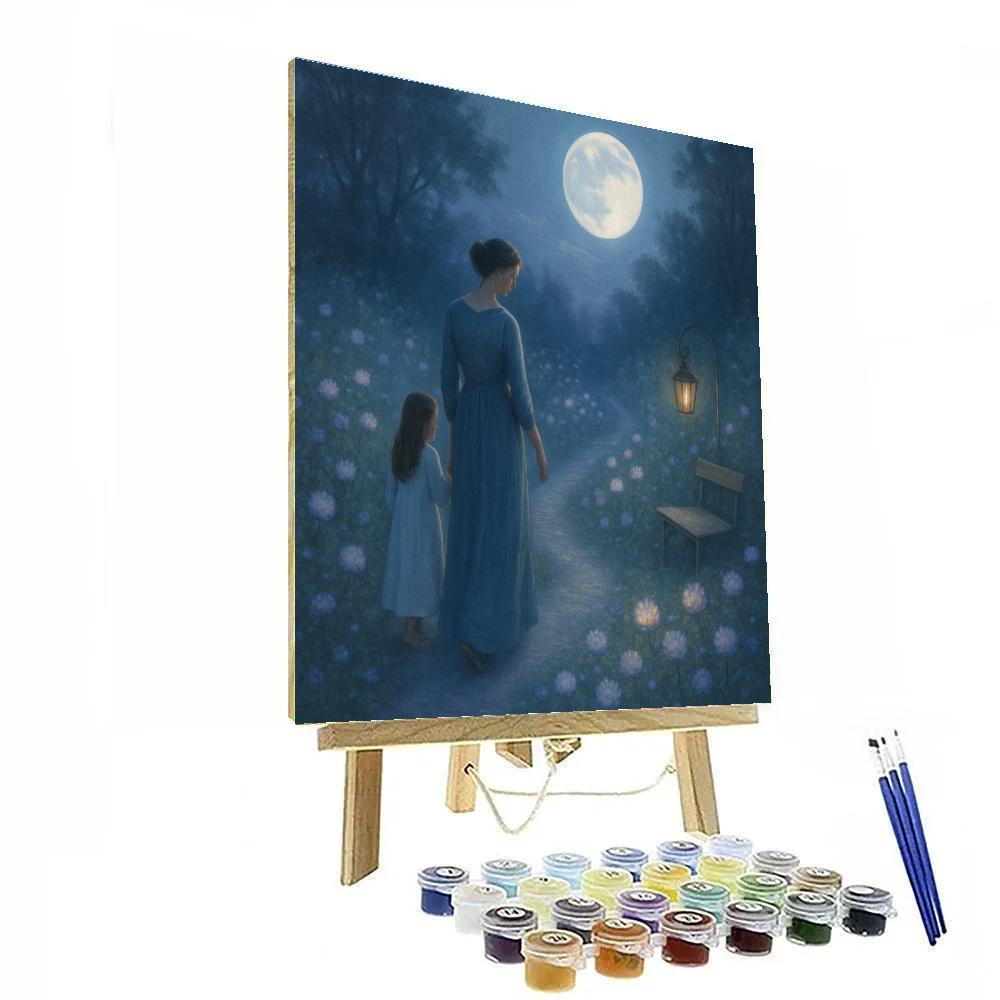 Lunar Garden Walk painting number kit
