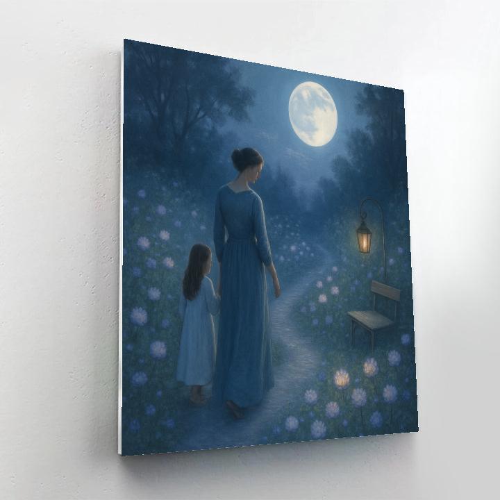 Lunar Garden Walk painting number kit