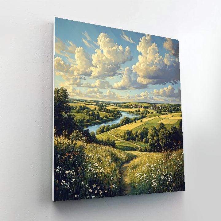 John Constable Inspired Summer Landscape Number painting