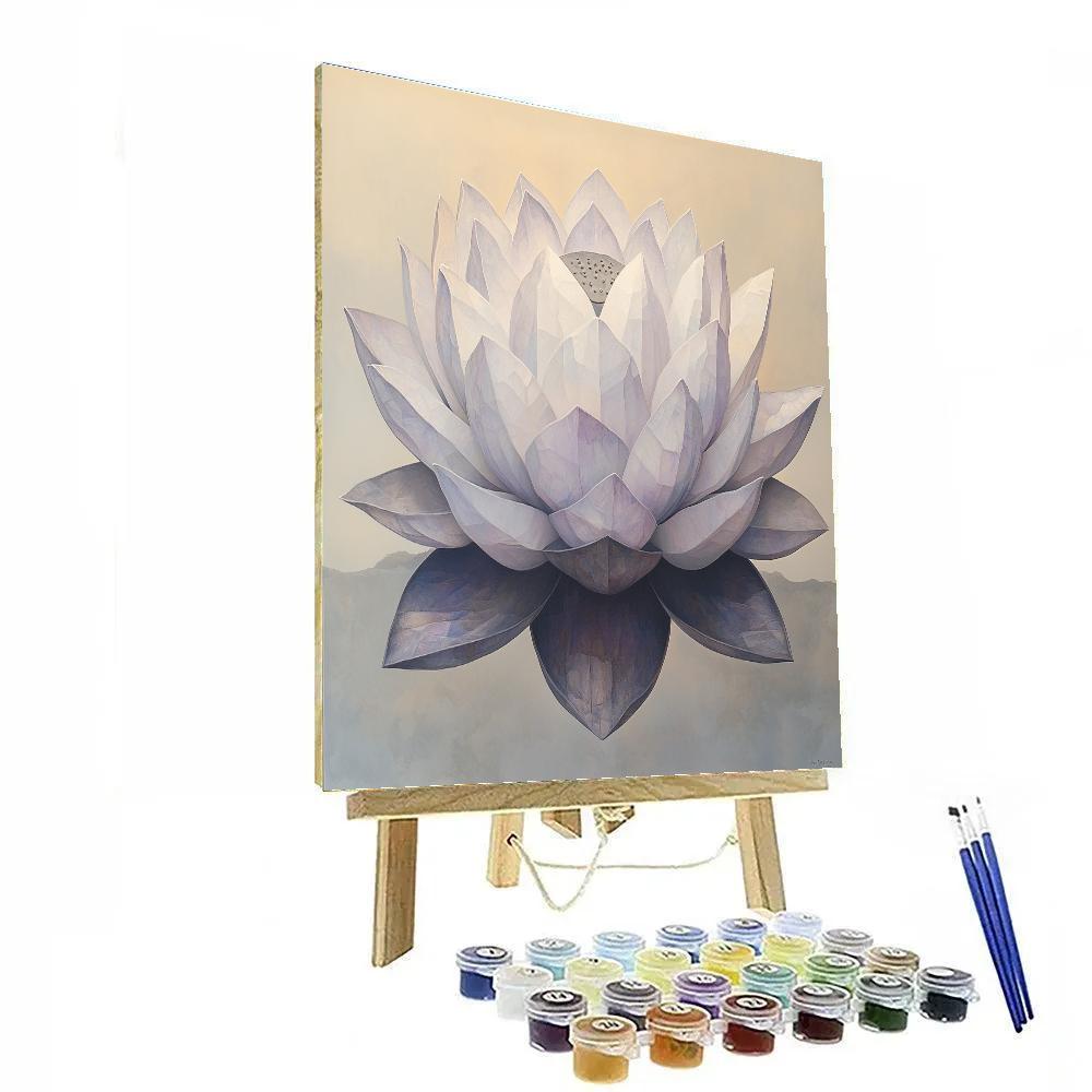 Michelangelo Inspired Crystal Lotus Paint by numbers kits